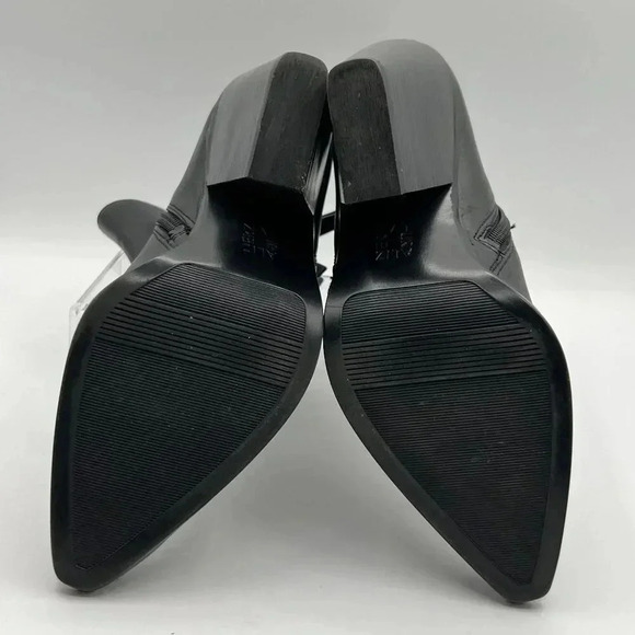 Naturalizer Rooney Womens 7M Booties Black Soft Leather Ankle Zipper Boots - Picture 14 of 15